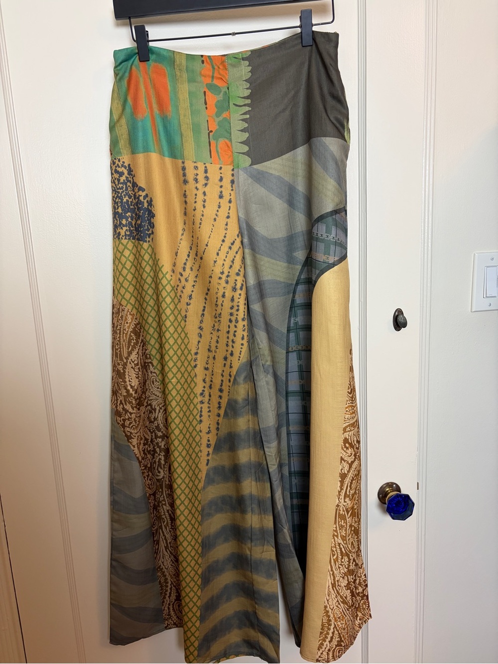Ursime Mixed Patterns Wide Leg Pants